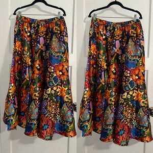 Ashley Stewart Colorful Floral Maxi Skirt